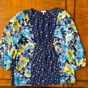 Joie silk floral blouse